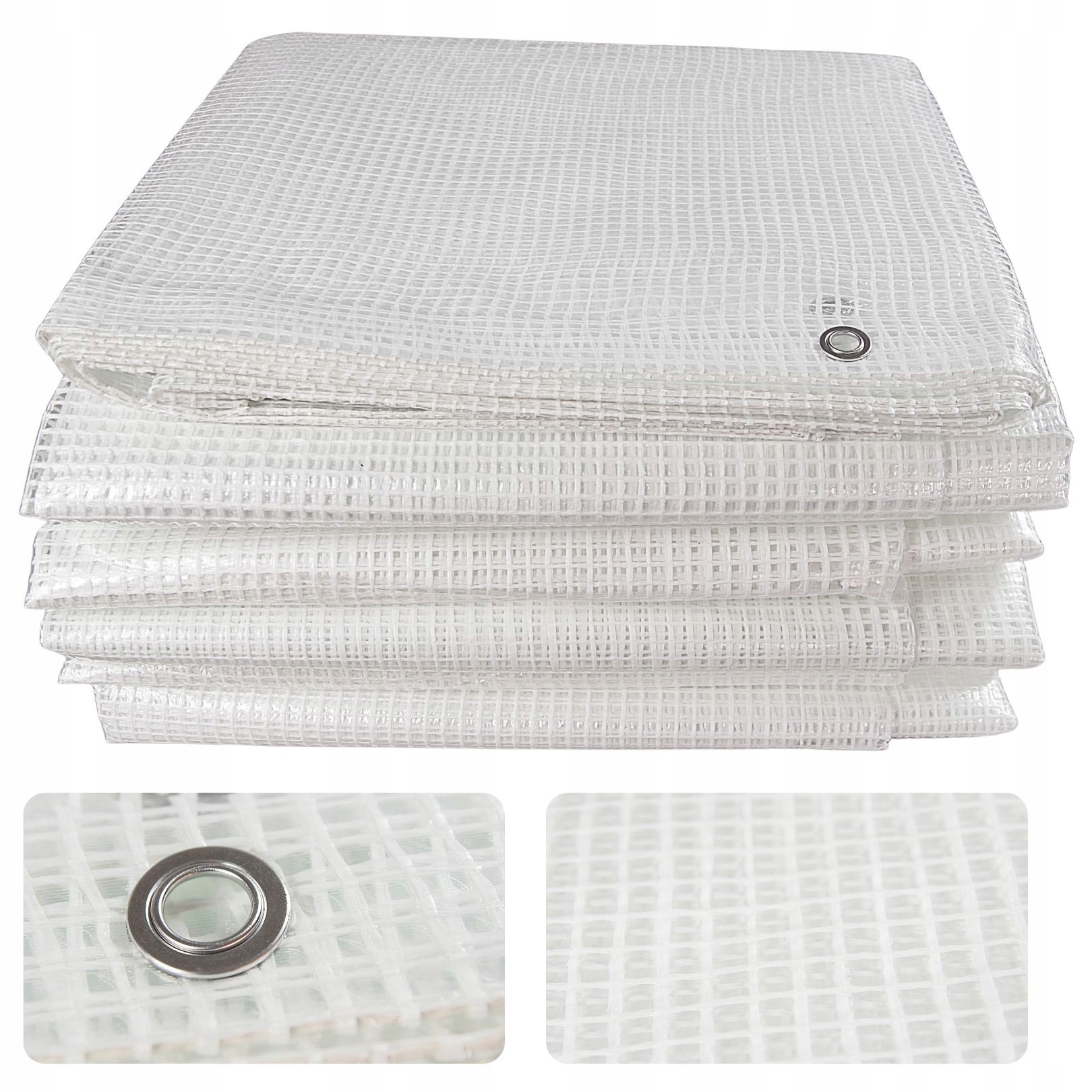 Plandeka 3mx3m 100g/m² - Mrozoodporna, Wodoodporna, UV+ - Transparentná